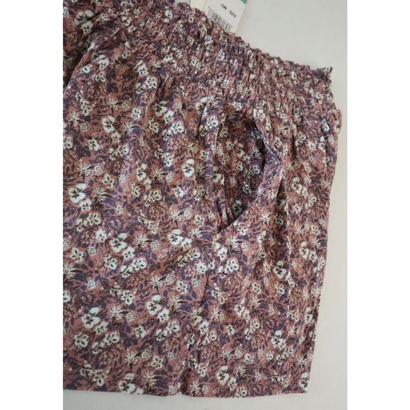 Threads 4 Thought TWA1750 Women's Sz M Pink/White Floral Print Gwyneth Shorts - Picture 8 of 9